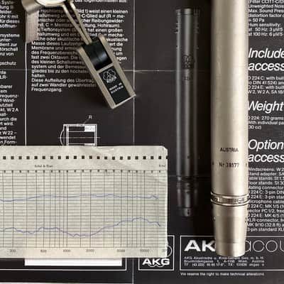 1979 AKG D224E Vintage Dynamic Microphone + Extras image 9