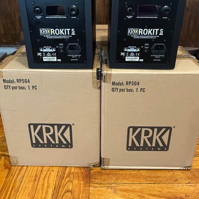 KRK ROKIT5 Professional Powered Nearfiel Studio Monitor Pair with Kevlar Drivers. - BLACK image 7