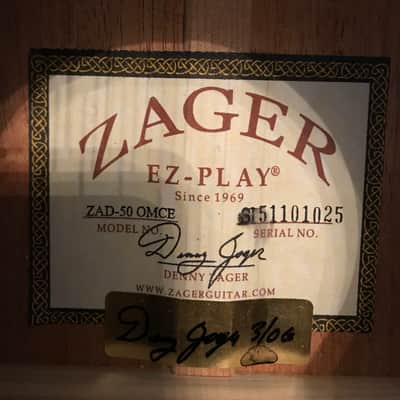 Zager ZAD50 OMCE 2006 Natural High Gloss image 12