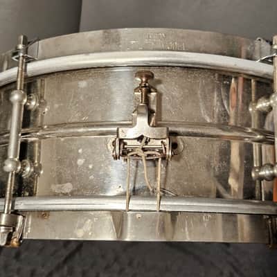 Leedy Utility Model, 5x14, 6-lug 20's/30's - nickel over brass image 1