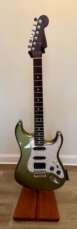 Fender  Stratocaster  2021 - Jade Pearl Metallic HSS EMG Kirk Hammett Pickguard image 1