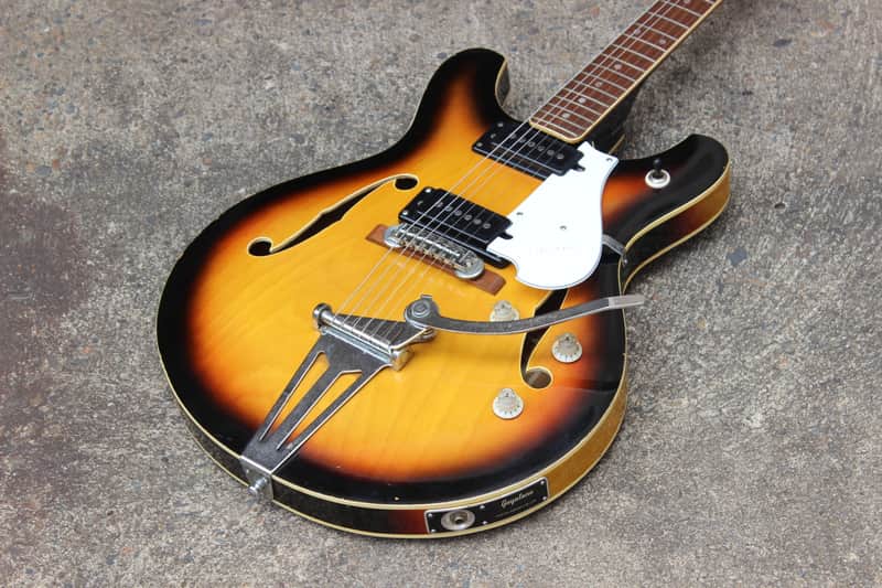 1968 Guyatone Japan SG-25T Vintage Hollowbody Electric Guitar (Sunburst) image 1