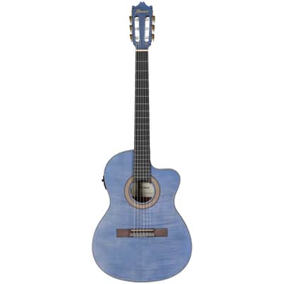 Ibanez GA5FMTCE Acoustic-Electric Classical Guitar, Open Pore Berry image 3