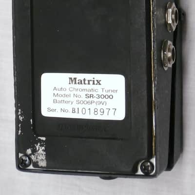 1990's Matrix SR-3000 Auto-Chromatic Electric Instrument Tuner Pedal image 5