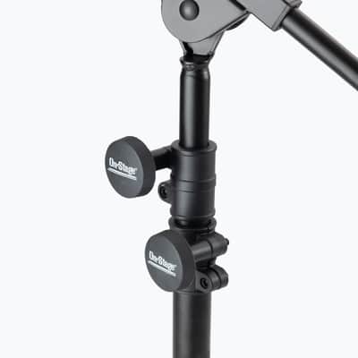 On-Stage SMS7650 | Hex-Base Studio Boom Mic Stand with 3-Section Vertical Shaft. New with Full Warranty! image 2