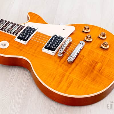 1992 Gibson Les Paul Classic Plus Trans Amber Flame Top, 100% Original w/ Case, Lightweight image 9