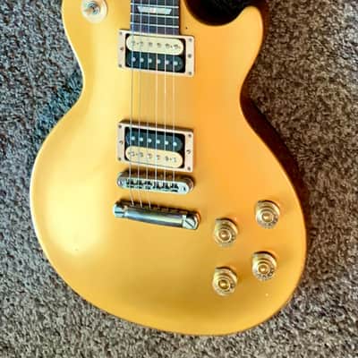 2017 Gibson Les Paul gold top Tribute electric guitar made in the USA image 1