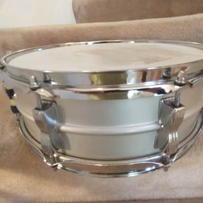Ludwig Vintage Acrolite aluminum snare drum pointed corner badge mid-70s very clean! image 11