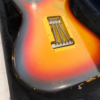 1966 Fender Stratocaster | Original 3-Tone Sunburst | All Original | Grey Bottom Pickups (Brad Gillis Collection) image 10