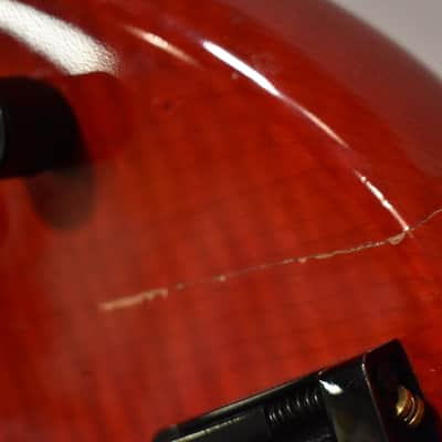 1990 Pedulla MVP-5 Bass Fretless Conversion 5-String Red w/HSC image 21
