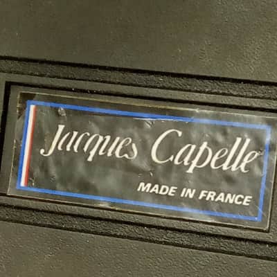 *Jacques Capelle Excalibur Bass Drum Pedal Carbon Fiber Solid Footboard 70s Twin image 2