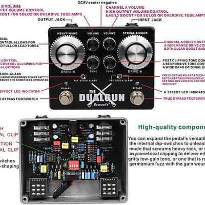 Demonfx Dual Gun 2 Channel Blues/Rock Overdrive Numerous set | Reverb
