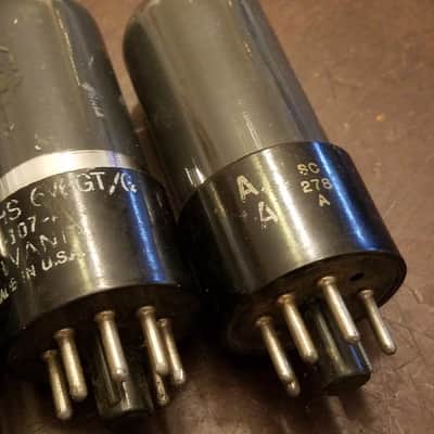 RCA etc. ONE (1) VT-107A Beam Power AT1000 TESTED Vacuum Tubes greyglass WWII era 6V6 Audio 1938-1946 image 5