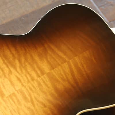 LEFTY! 2008 Gibson CJ-165 Left-Handed Acoustic/ Electric Mini Jumbo Guitar Vintage Sunburst + OHSC & Papers image 14