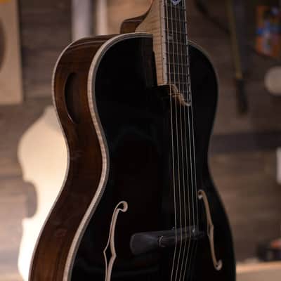 Rancourt History’s Legacy Collection 16" Acoustic Teardrop Archtop 2018 - Black Gloss Top / Natural Body and Neck image 12
