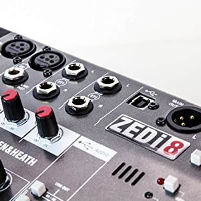 Allen & Heath ZEDi-8 - Compact Hybrid Audio Mixer/USB Interface (AH-ZEDi-8) image 7