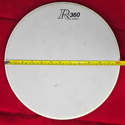 Rogers R-360 Drum Head Set 12", 2x20" 1970s-1980s - Coated White image 2