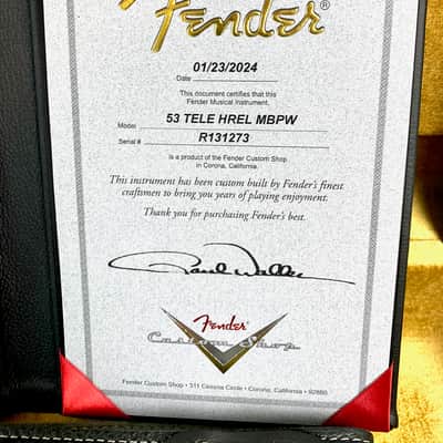 Fender Telecaster 53 Heavy Relic Paul Waller Masterbuilt 2024 Custom Shop Butterscotch Blonde image 23