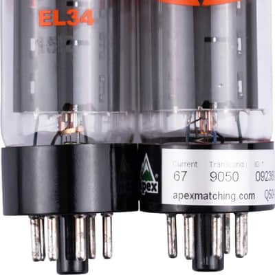 EVH EL34 Amplifier Power Tubes Kit, Pair/Duet Set - 022-3534-002 image 2