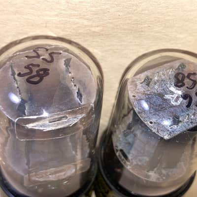 1960's RCA Marked Heintz and Kaufman 6SL7GT ECC35 Tubes - Matched Pair, NOS/NIB, Tested, Matched Codes image 4