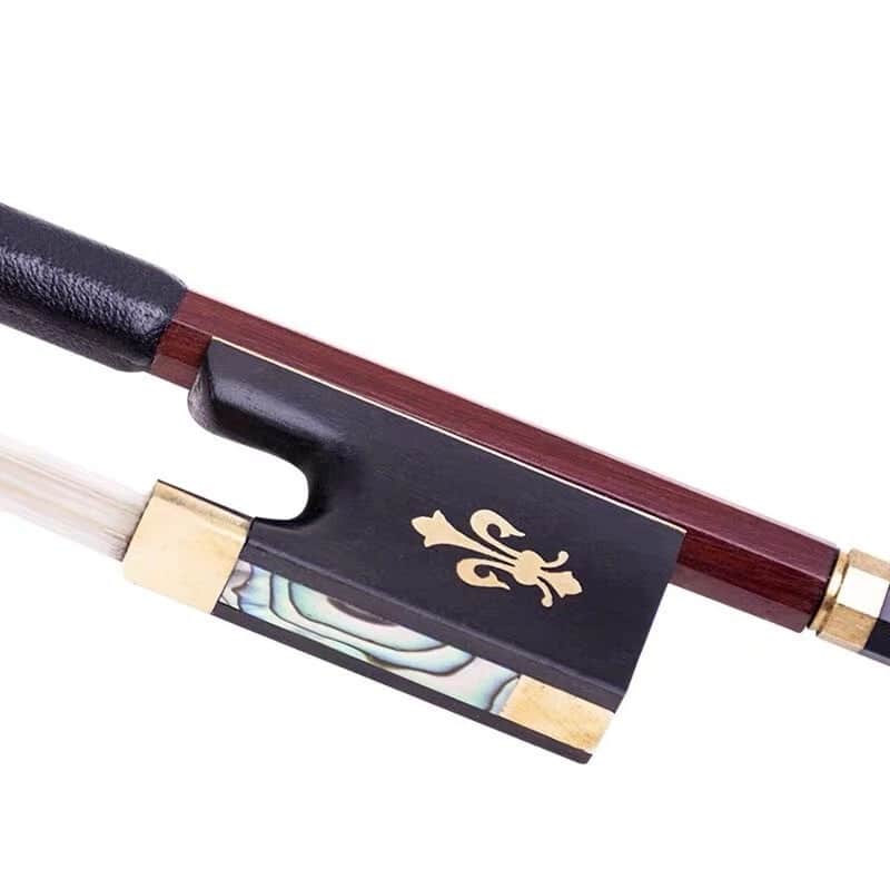 4/4 Violin Bow – Brazilwood Stick with Natural Mongolian Horsehair, Gold or Silver Mount image 1