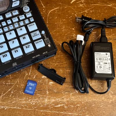 Roland SP-404SX Linear Wave Sampler 10th Anniversary Dark gray x gold w/ power supply image 11