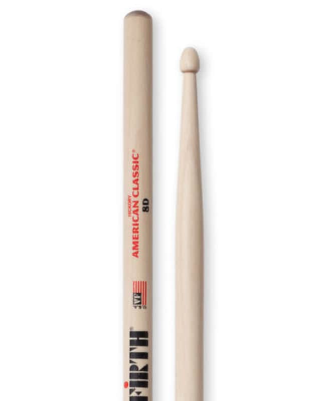 Vic Firth American Classic 8D Wood Tip Drum Sticks 1-Pair 8D image 1