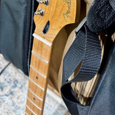 Fender Satin Roasted Maple Stratocaster Neck, 22 Jumbo Frets, Flat Oval Shape image 7