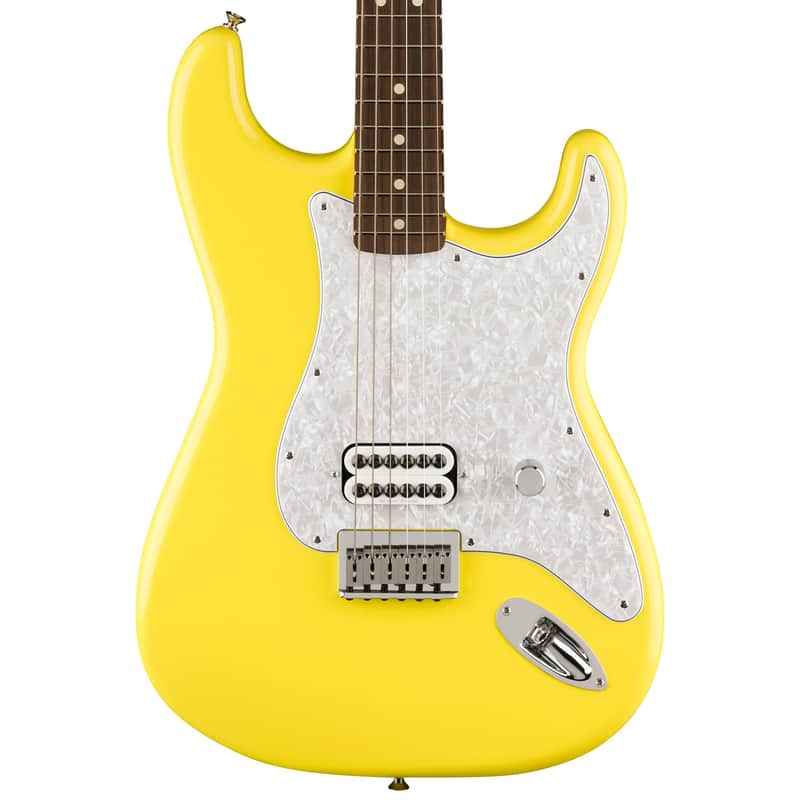 FENDER LIMITED EDITION TOM DELONGE SIGNATURE STRATOCASTER - GRAFFITI YELLOW image 1