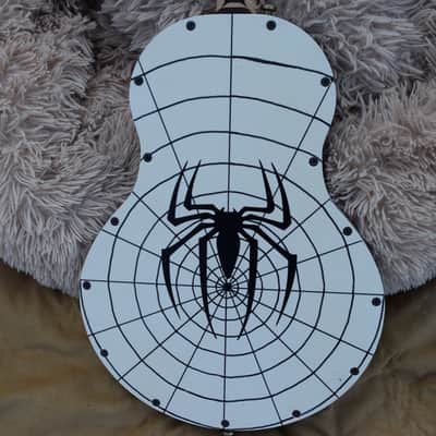 Cigar Box Guitar style Resonator "Box Body" "The Black Spider" image 5