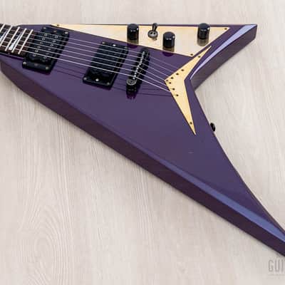 1993 Grover Jackson Randy Rhoads Standard V Blue Purple w/ | Reverb