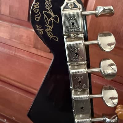 b3 (Gene Baker) a Prototype of Custom ordered b3 guitar -  Model: L.A., made in 2010 - Ox Blood - Blend Les Paul Strat Tele Features image 2