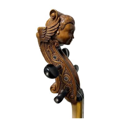 Baroque style song Maestro Viola da Gamba Carved angel scroll 4 String 29 1/2" image 9