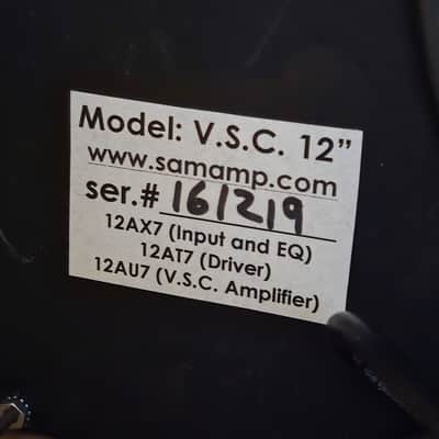 Samamp VSC-12 1x12 Tube Guitar Combo | Jensen Jet Blackbird Alnico image 9