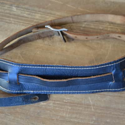 Fender Stratocaster Telecaster P / Jazz Bass mid 1960s real vintage leather strap * very rare pre Fender Logo Buckle/really hard to find! image 15