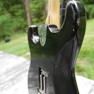1976 Black Fender Stratocaster with Maple Fretboard, 3-Bolt Neck, new frets image 8
