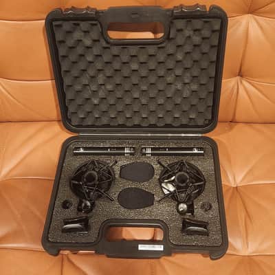Warm Audio WA-84 Stereo Pair Small-diaphragm Condenser Microphones + Case Mounts 2019 - Present - Black image 2