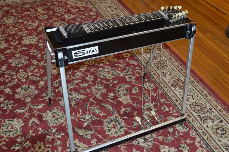 Sierra S-10 10 String Pedal Steel with EXTRAS Black n Chrome | Reverb