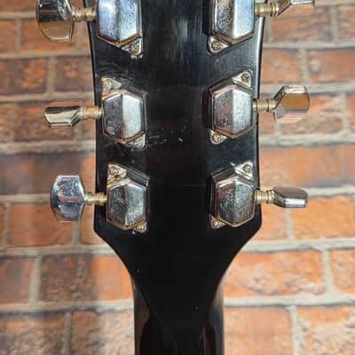 Vintage 1970s Encore LP Copy Electric Guitar Black image 18