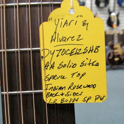 Alvarez Yairi DY70CE-12 Acoustic-electric Guitar - Shadowburst with Hard Case image 3
