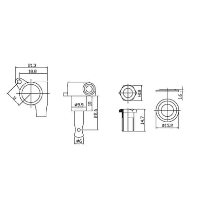 MannMade USA SE Locking Tuner - Treble side - Chrome image 2