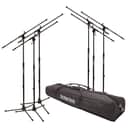 Mint On-Stage MSP7706 32-61.5" Euro Boom Microphone Stand, 6 Pack, Black