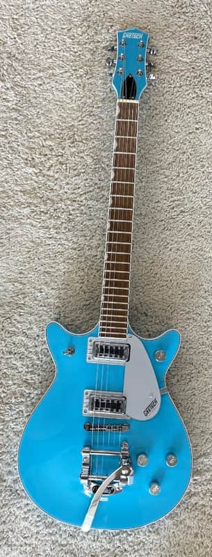 Mint Gretsch G5232T Electromatic® Double Jet™ FT Guitar with Bigsby®, Kailani Blue image 1