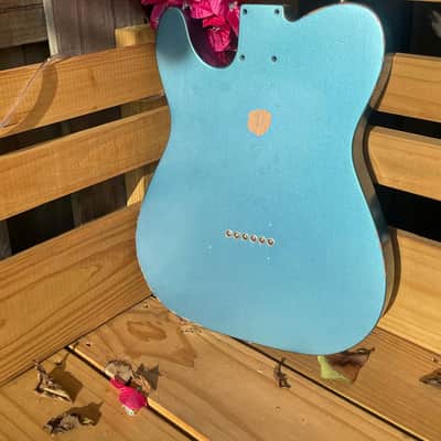 Fender Vintera 50's Road Worn Telecaster Body 2020-2021 - Nitro Lake Placid Blue image 2