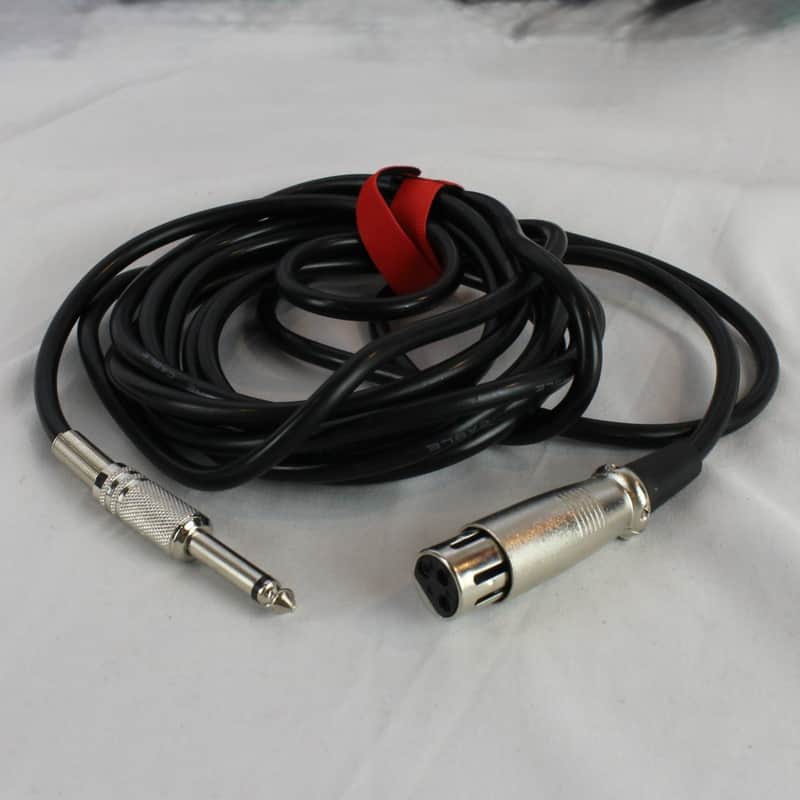 Italian Instrument Cable ~12Ft Mono 1/4" Male to 3 Pin XLR Cable image 1
