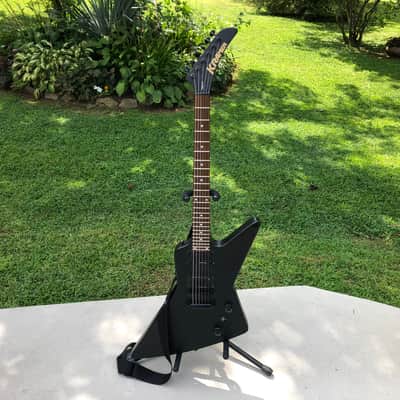 Kramer Imperial Matte Black Explorer Electric Guitar & DiMarzio Strap image 2