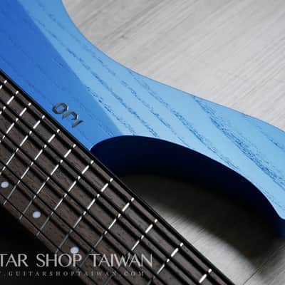 Mayones Ori 5 Enji Bass Namm Show Build-Mecha Blue image 10