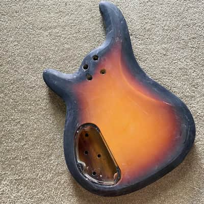 Sunburst Finish 4 String Bass Body image 3