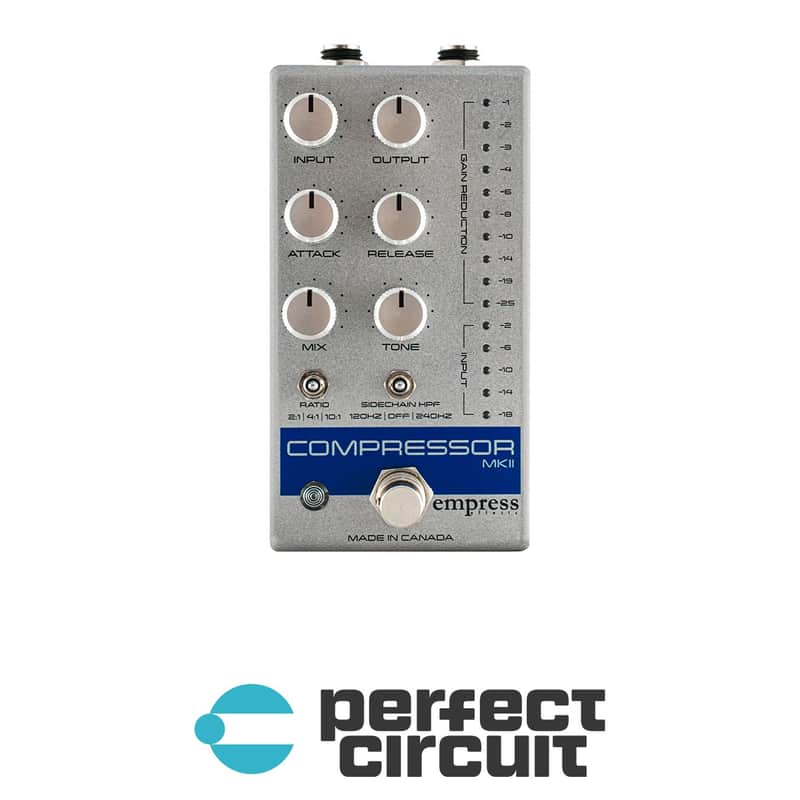 Empress Effects Compressor MKII Pedal (Silver) image 1