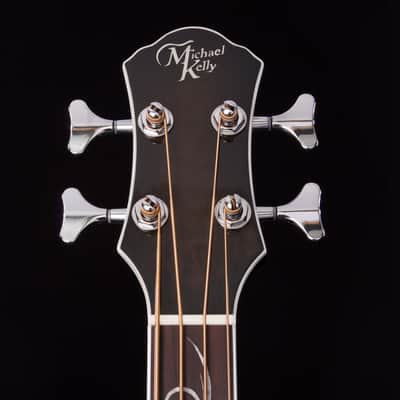 Michael Kelly MKD4SSBSFR Dragonfly 4 Quilt Maple Top Mahogany Neck 4-String Acoustic Electric Bass Guitar image 14